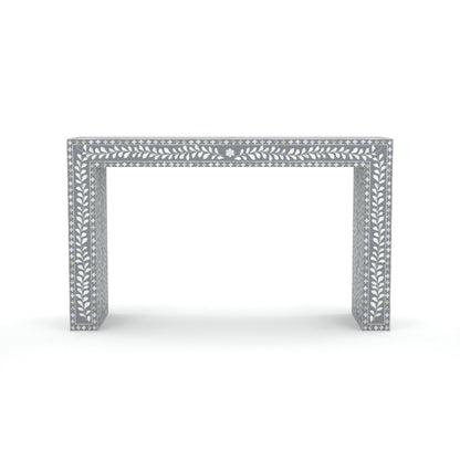 Aaina Console Table - Grey Bone Inlay