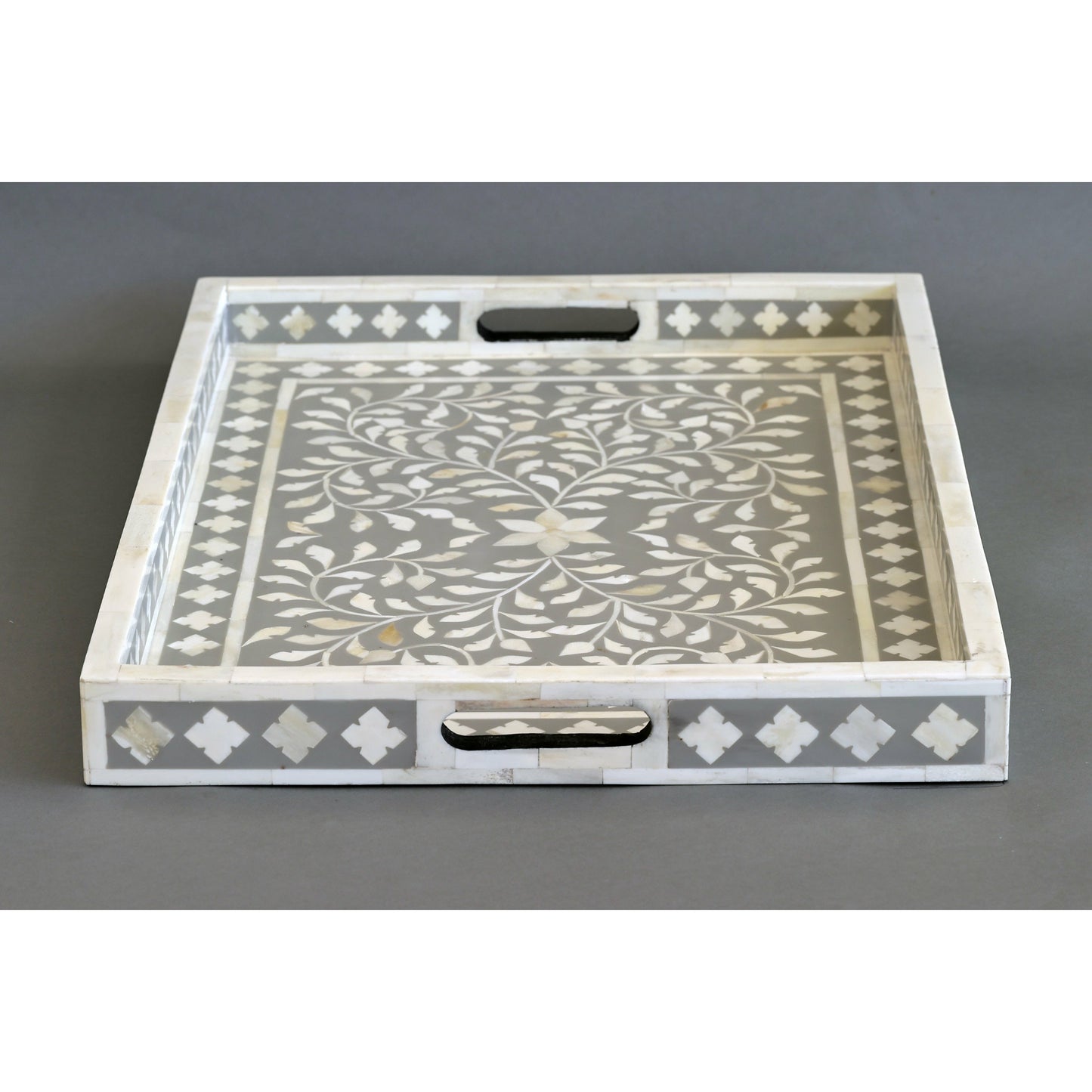 Rami Tray - Grey Bone Inlay