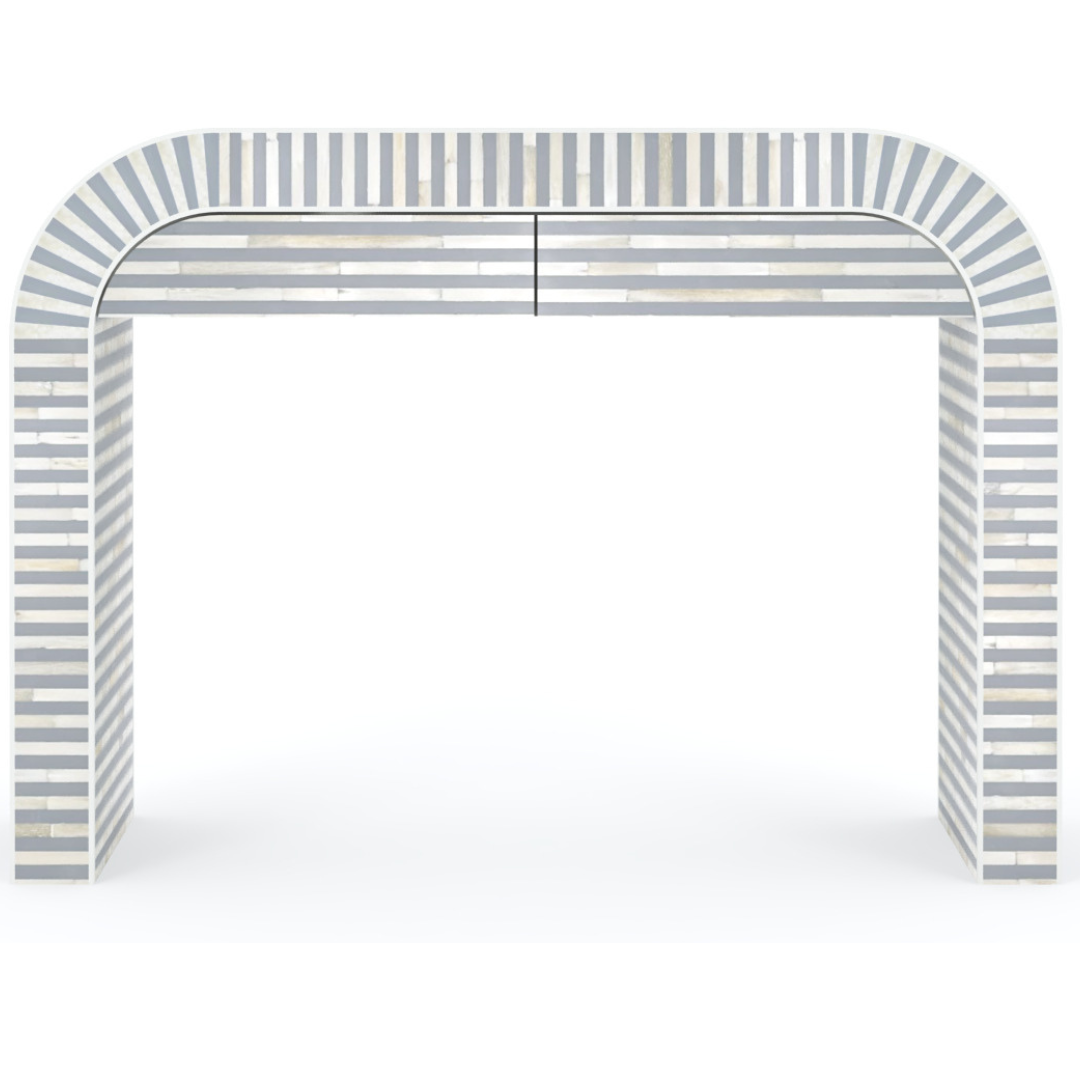 Saphed Dresser Console - Grey Bone Inlay