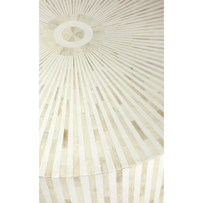 Manzil Coffee Table - White Bone Inlay