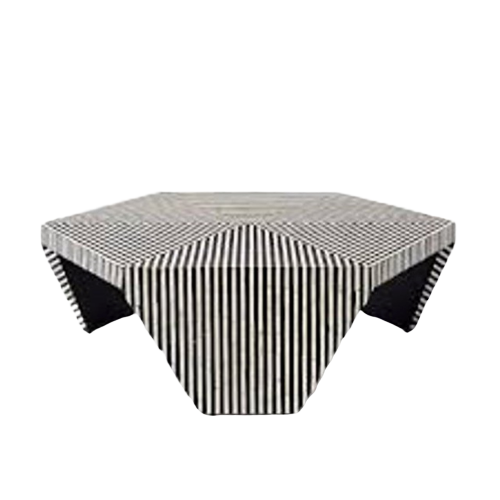 Ruhan Coffee Table - Black Bone Inlay front side