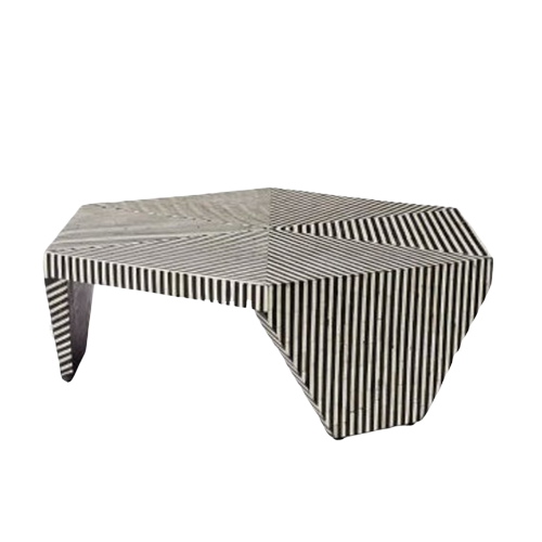 Ruhan Coffee Table - Black Bone Inlay front side