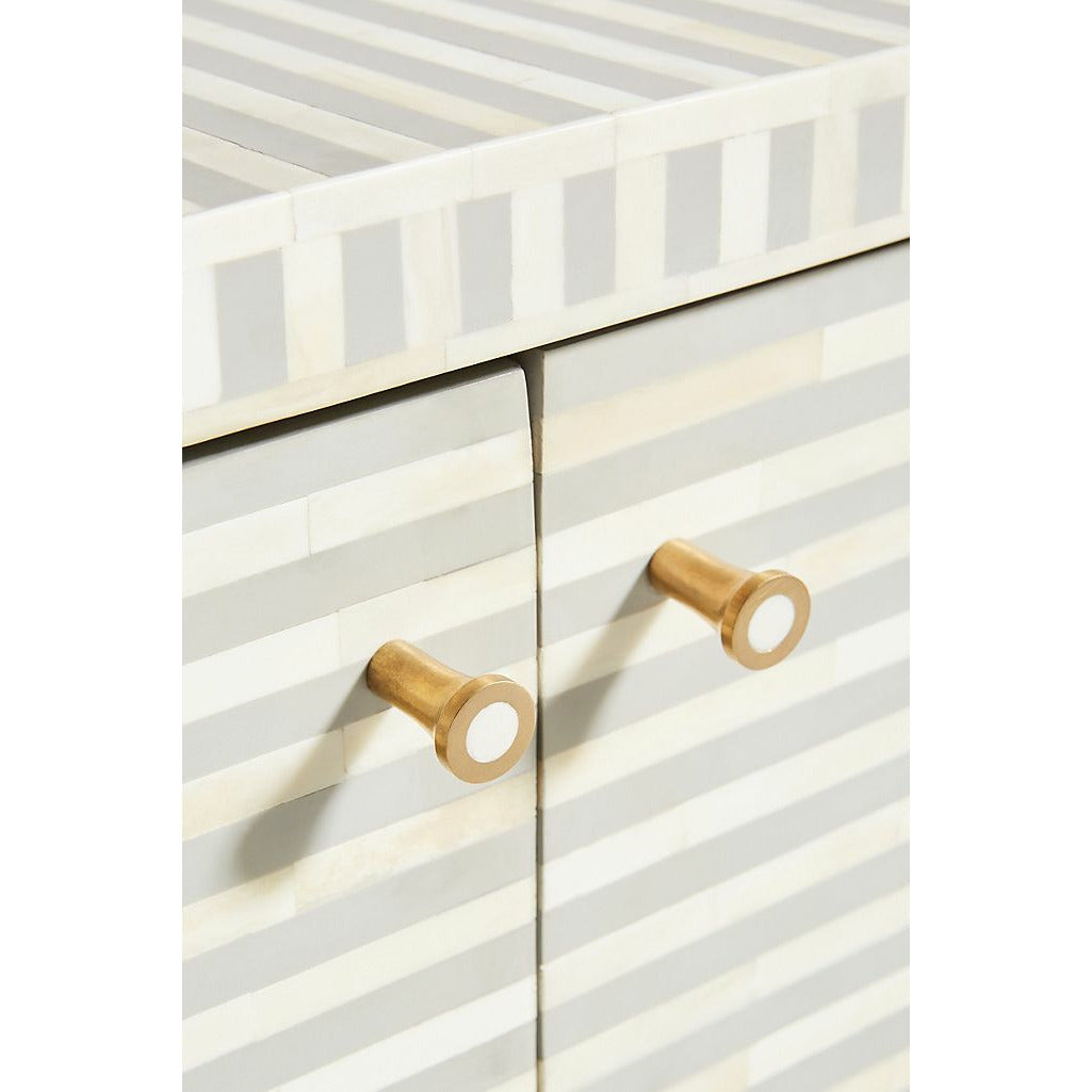 Lipari Cabinet - Grey Bone Inlay