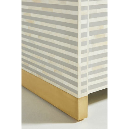 Lipari Cabinet - Grey Bone Inlay