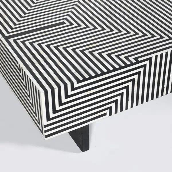 Aliya Coffee Table - Black Bone Inlay