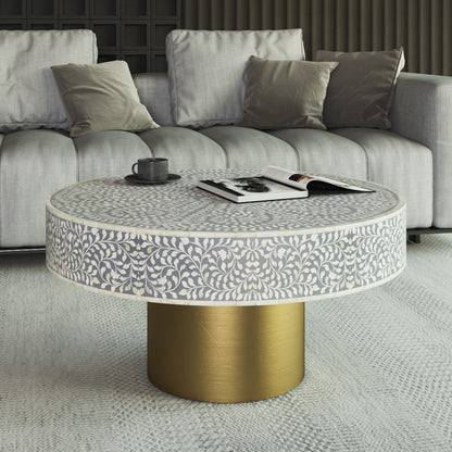 Iris Coffee Table - Grey Mother of Pearl