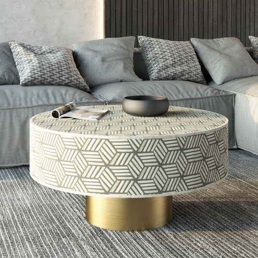 Ameerah Coffee Table - Grey Bone Inlay