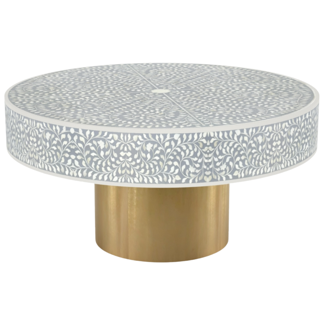 Iris Coffee Table - Grey Mother of Pearl