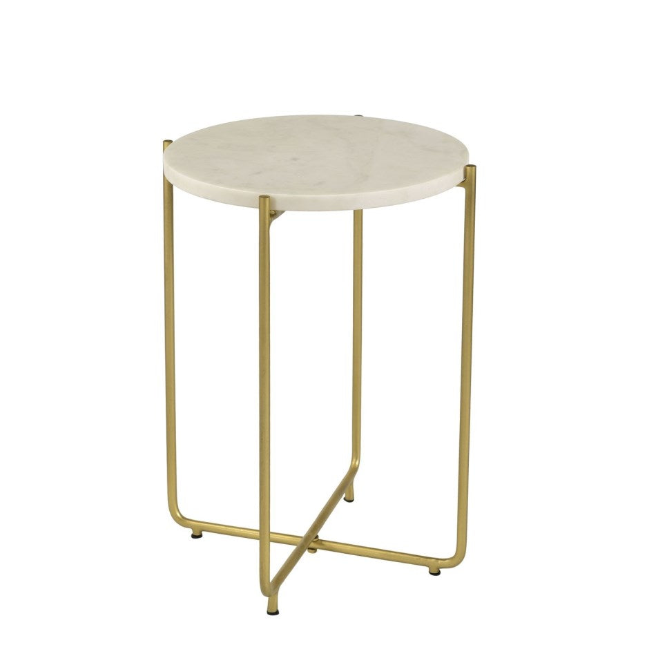 Farid Side Table - White Bone Inlay