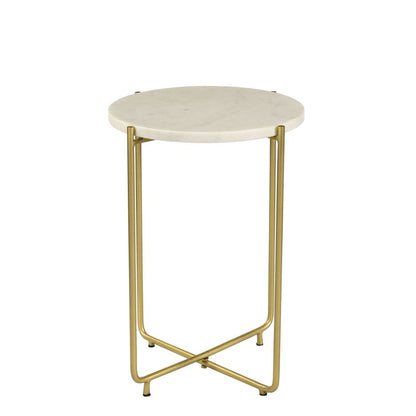 Farid Side Table - White Bone Inlay