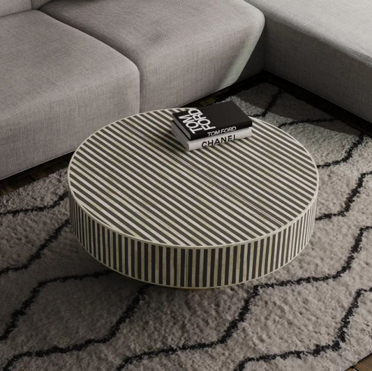 Ameeri Coffee table Black Bone Inlay