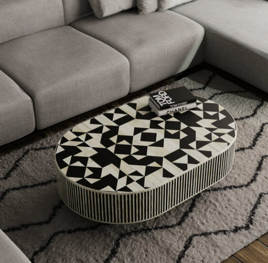 Sabrina Coffee Table - Black Bone Inlay