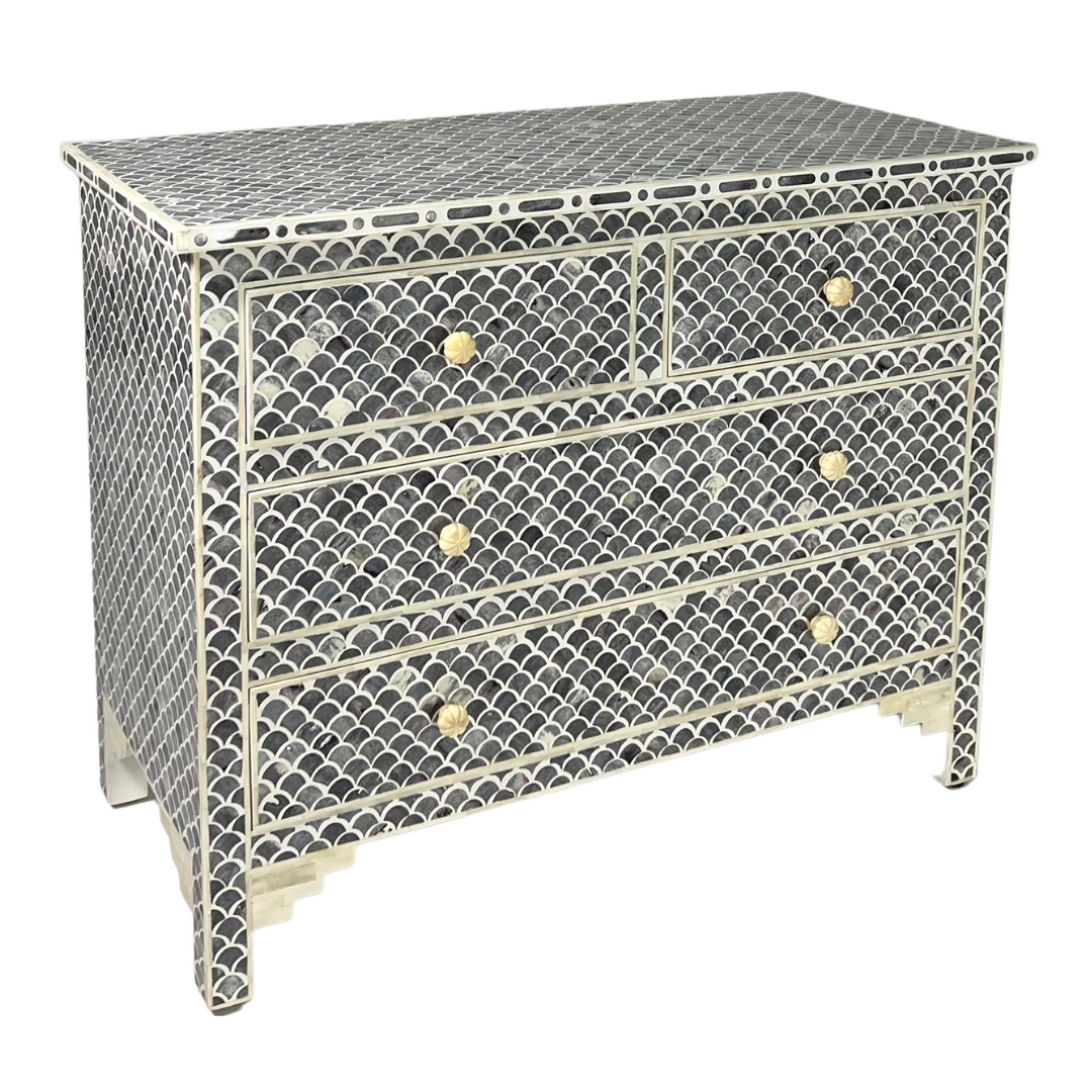 Vaan Chest of Drawers - Black Bone Inlay