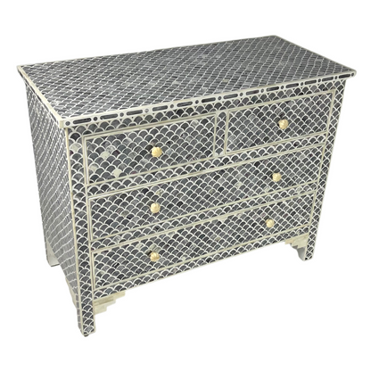 Vaan Chest of Drawers - Black Bone Inlay