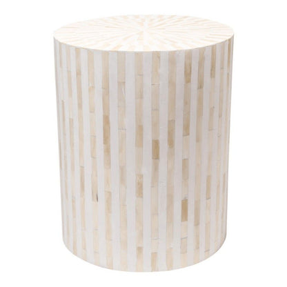 Nazia Side Table - Bone Inlay furniture front side