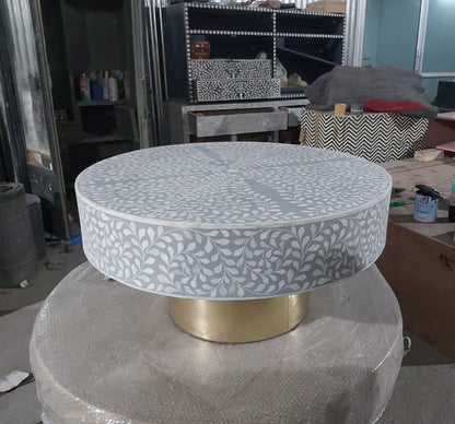 Iris Coffee Table - Grey Mother of Pearl