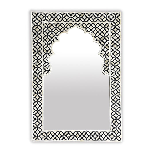 Yasmine Mirror - Bone Inlay furniture front side