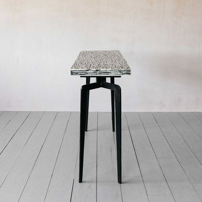 Meena Console Table - Black & White Bone Inlay