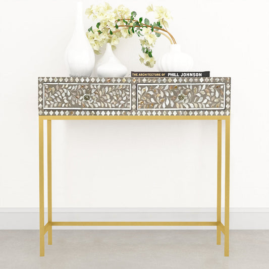 Elnaz Mini Dresser Console - Bone Inlay furniture front side