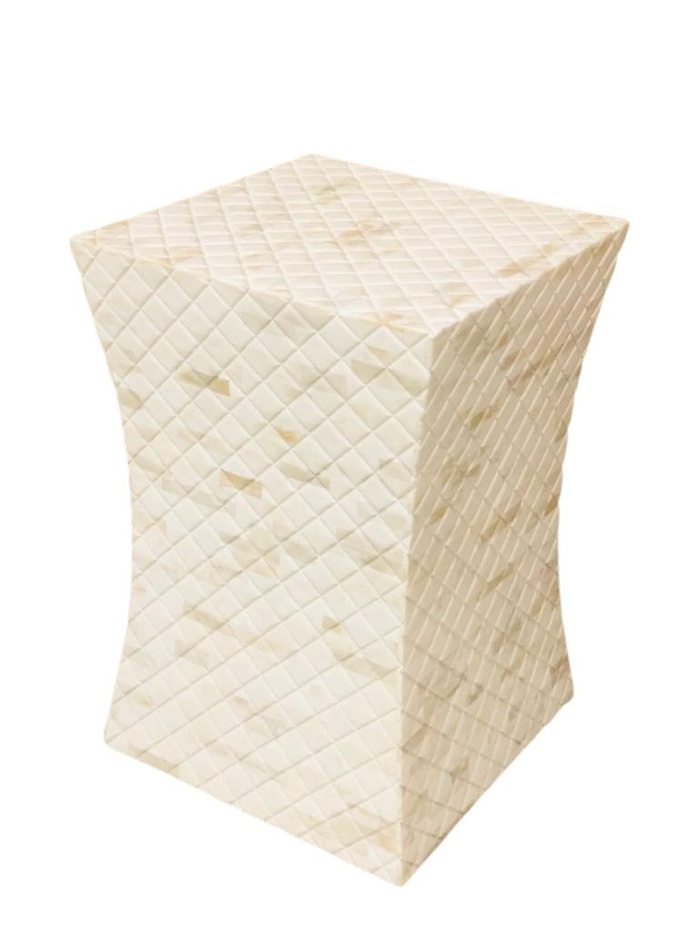 Niyaz Side Table - White Bone Inlay