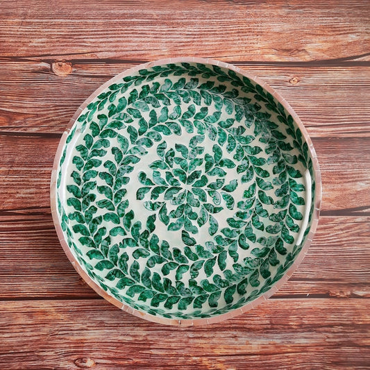 Rayan Tray - Green Mother Of Pearl