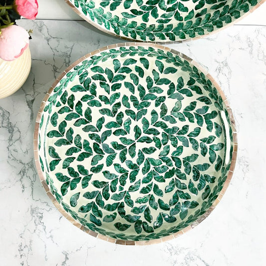 Ziya Tray - Green Mother Of Pearl