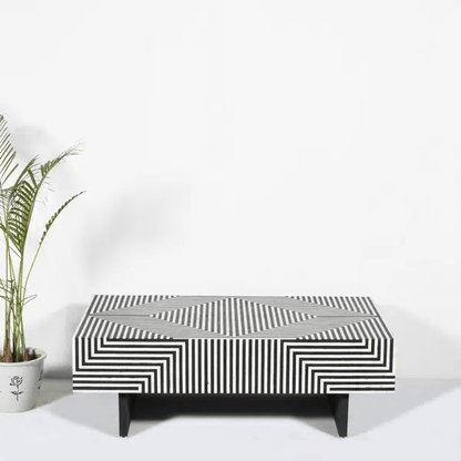 Aliya Coffee Table - Black Bone Inlay