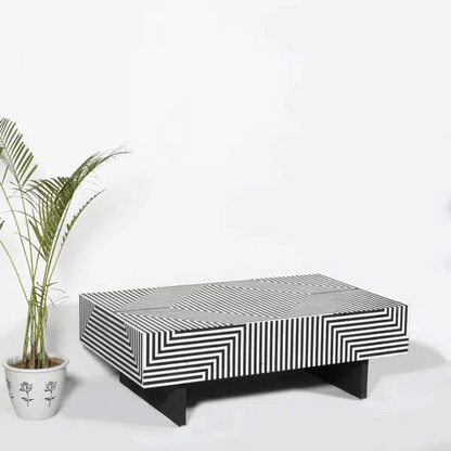 Aliya Coffee Table - Black Bone Inlay