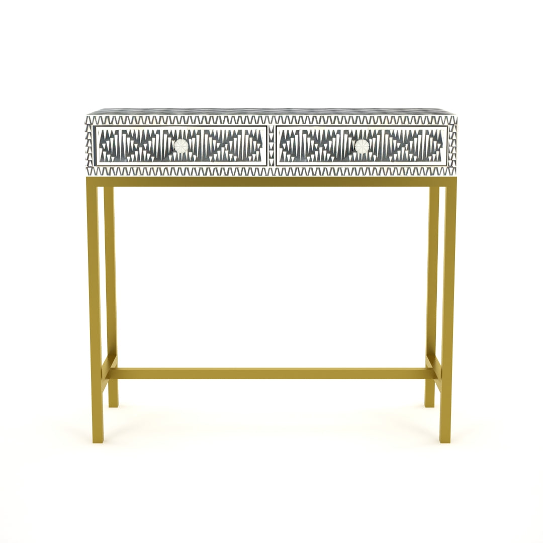 Elnaz Mini Dresser Console - Grey Bone Inlay