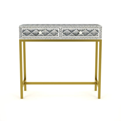 Elnaz Mini Dresser Console - Grey Bone Inlay