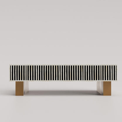 Aliza Coffee Table - Black Bone Inlay