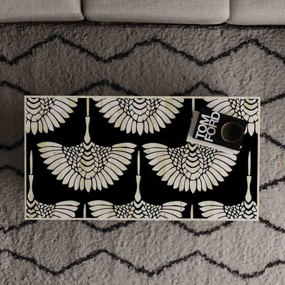 Enisa Coffee Table - Black Bone Inlay