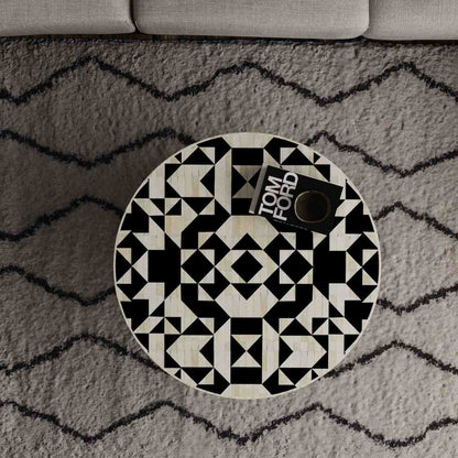 Arbah Coffee Table - Black Bone Inlay