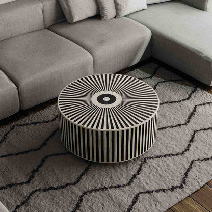 Dania Coffee Table - Black Bone Inlay